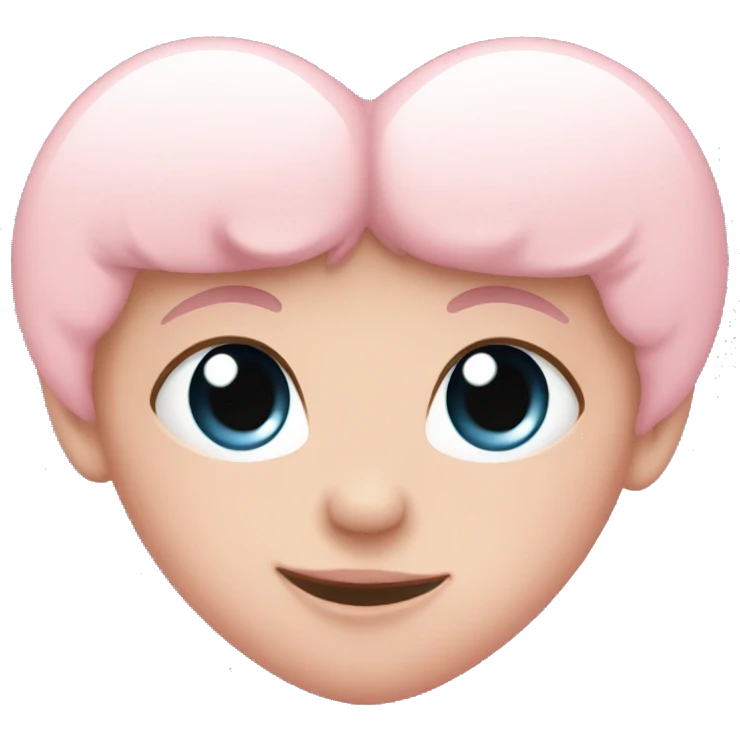 Baby pink heart emoji