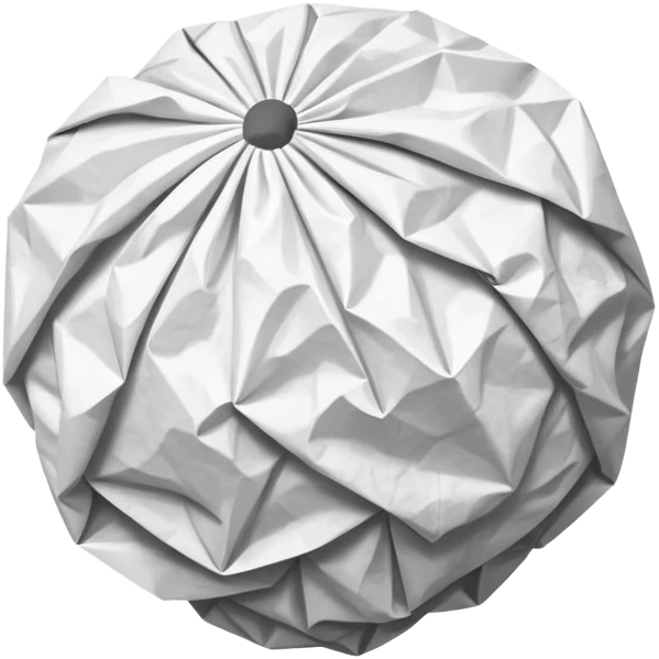 Crumpled paper ball emoji