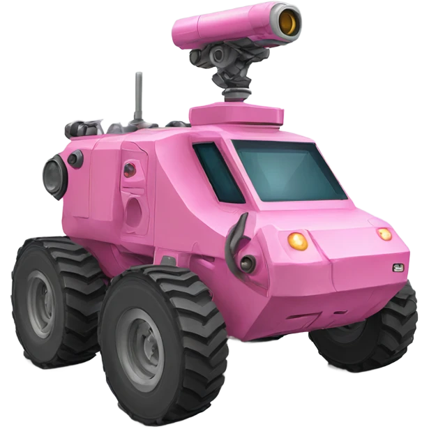 moon rover in strong pink color emoji