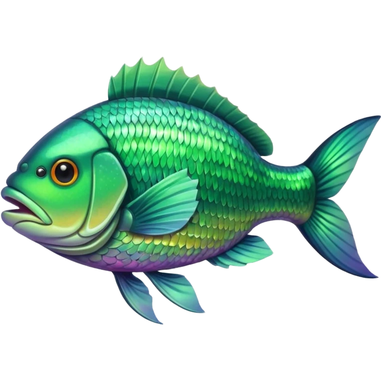River fish perch green emoji