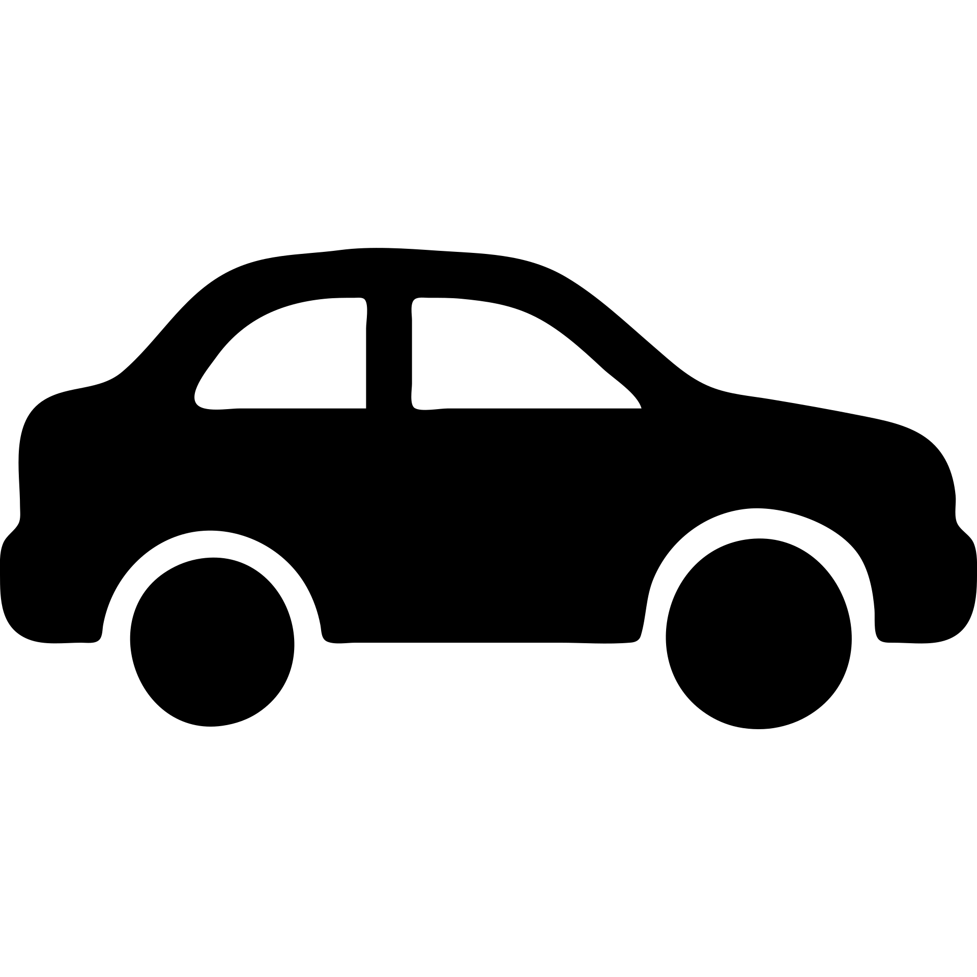 solid filled icon of a car with a small dent, representing Paintless Dent Repair (PDR) emoji