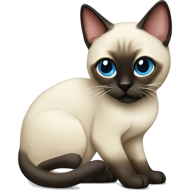Christmas siamese cat emoji