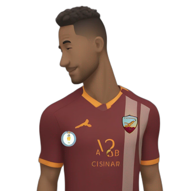 as roma player piing on lazio player emoji