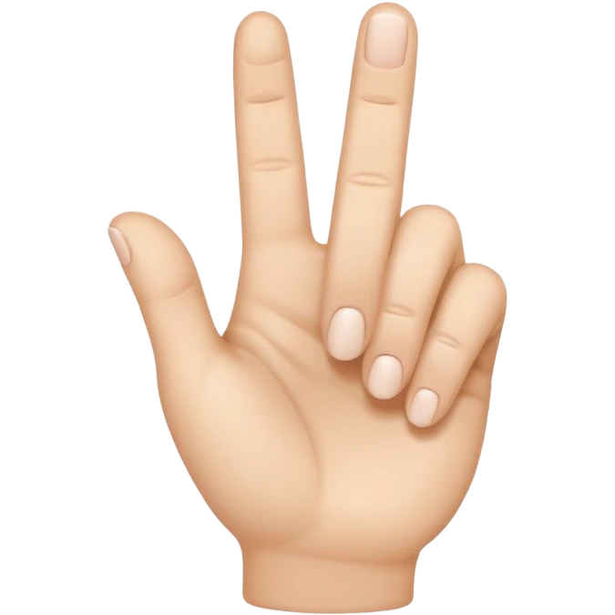 Solid White color Shh finger and hand emoji emoji