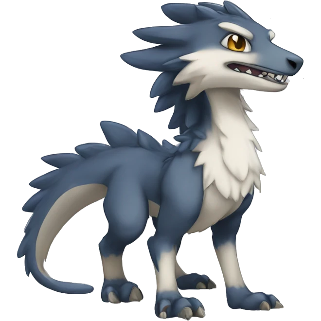 Cute Chibi Lombax-Sergal-Vernid-Fakemon full body emoji