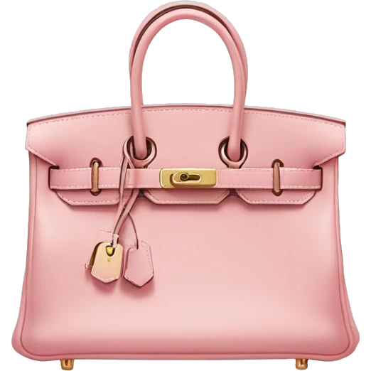 light pink hermes birkin bag  emoji