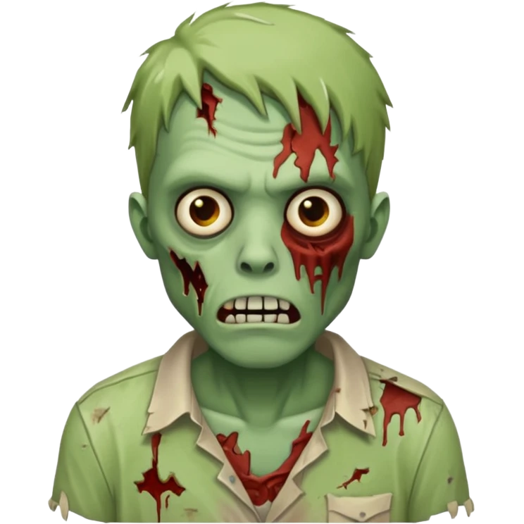 zombie with shirt emoji