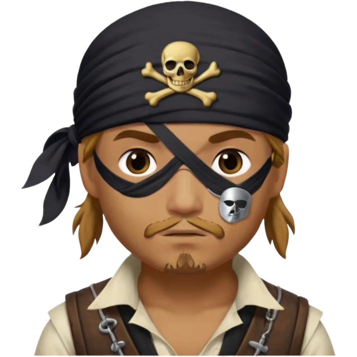Make a pirate doing the six seven meme emoji