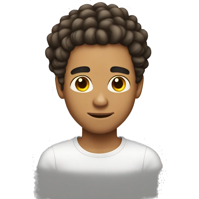 Lightskin man with twist in hair emoji