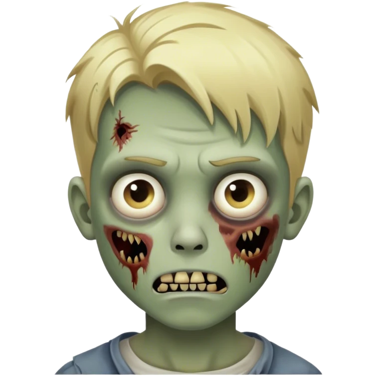 boy zombie with blonde hair emoji