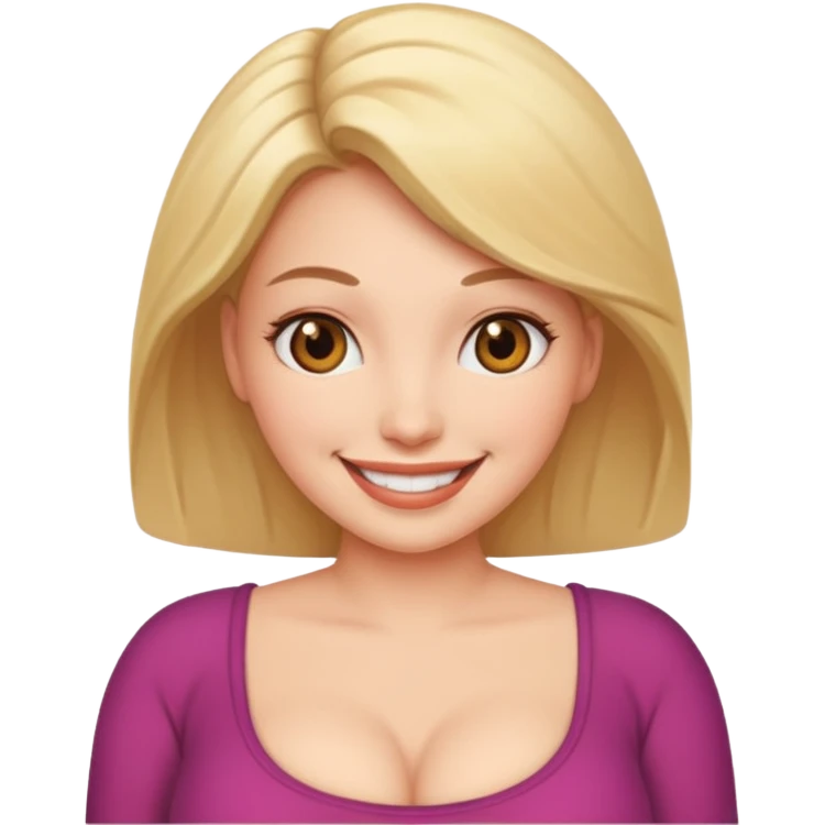 naked woman with big tits being shown emoji