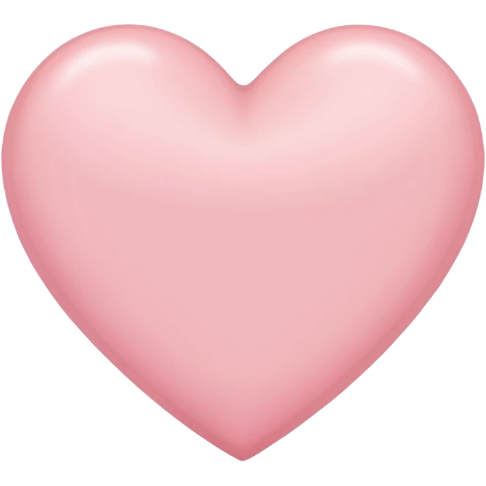 Light pink baby pink heart emoji