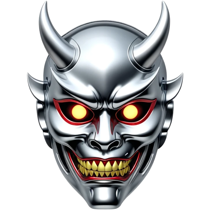 sorayama demon mask emoji