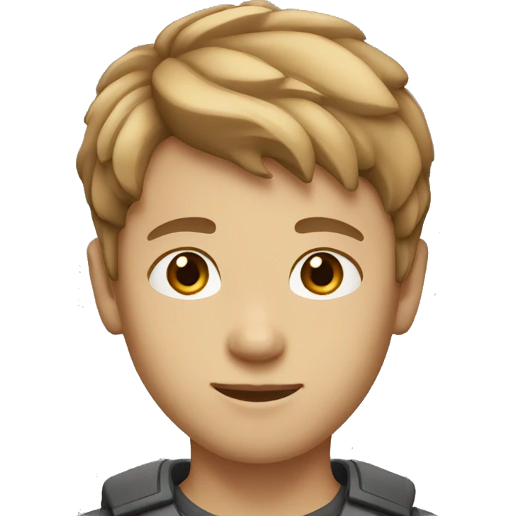 short light brown hair boy emoji
