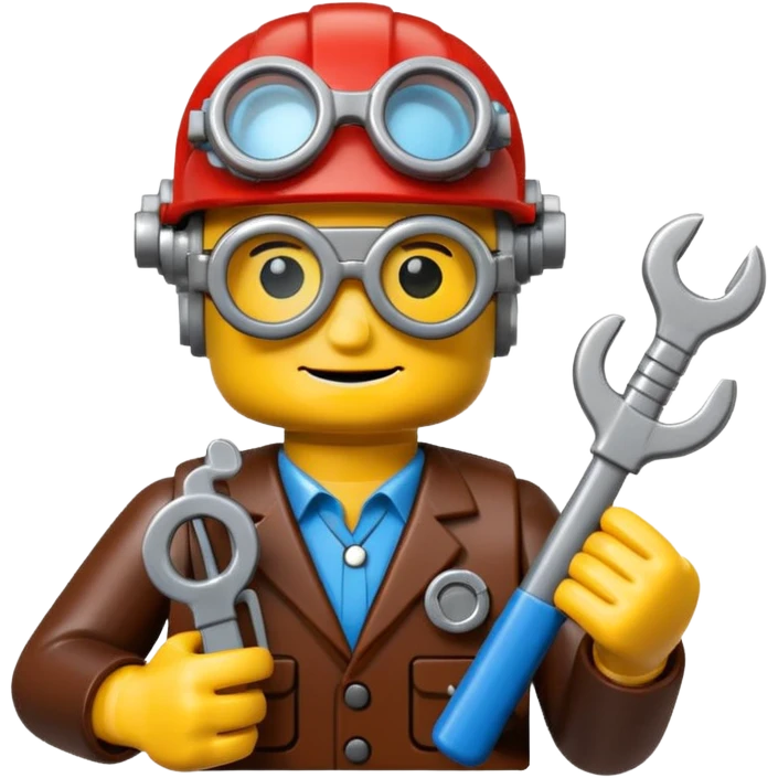 Steampunk Inventor lego toy emoji