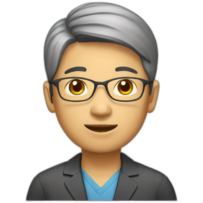 Asiatic teacher emoji