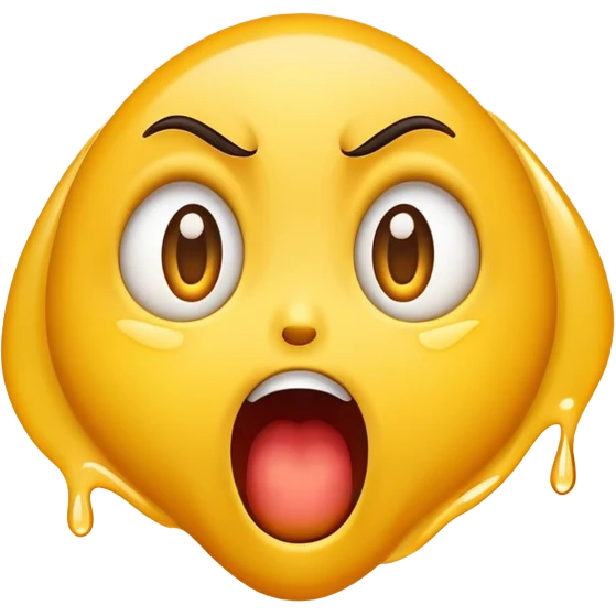 Emoji screaming with wide eyes, and tears emoji