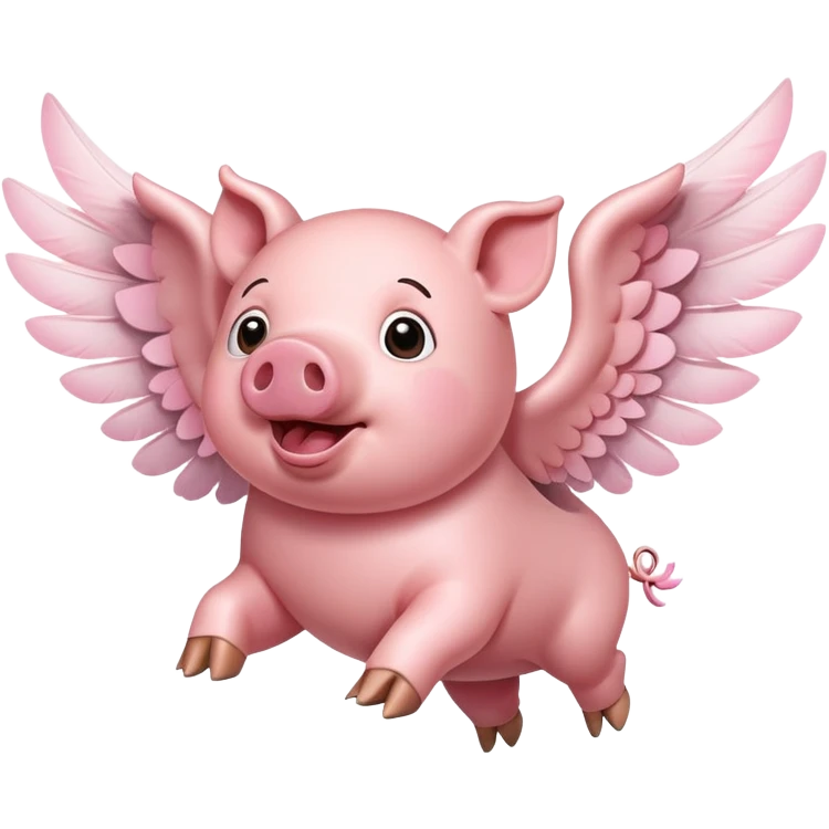 Pig with wings  emoji