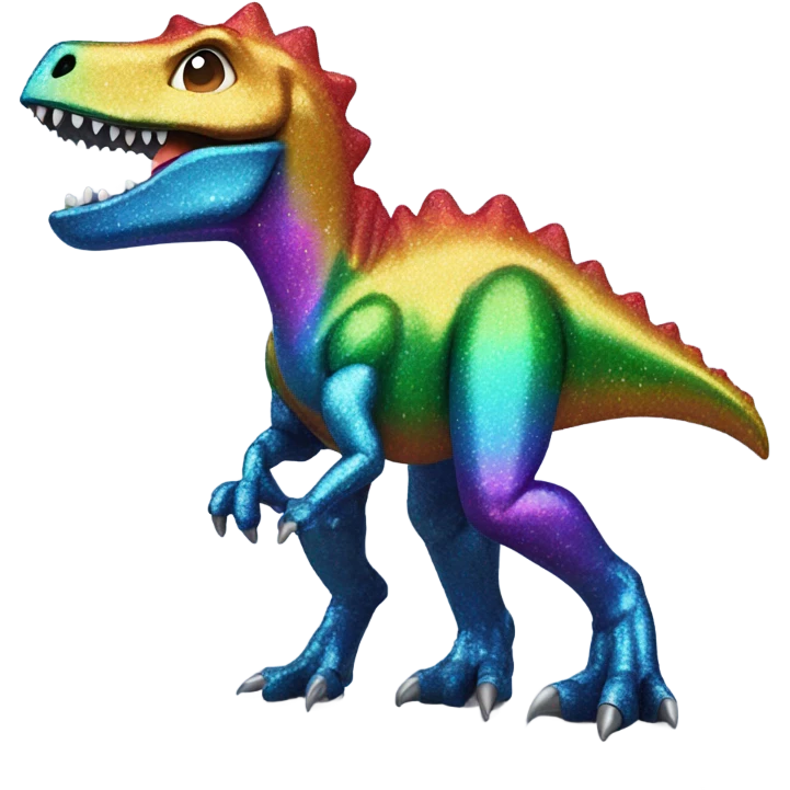 dinosaur with tinsel emoji