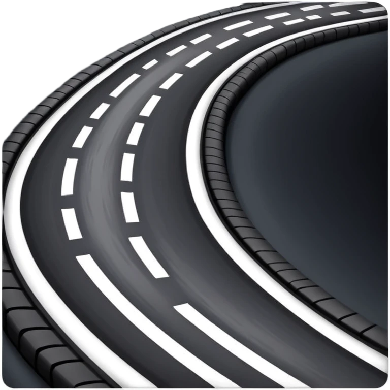 Tire Tracks on a road  emoji