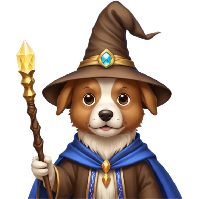 Dog wizard emoji