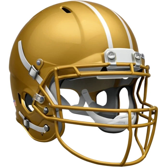 college football player helmets dark gold  emoji