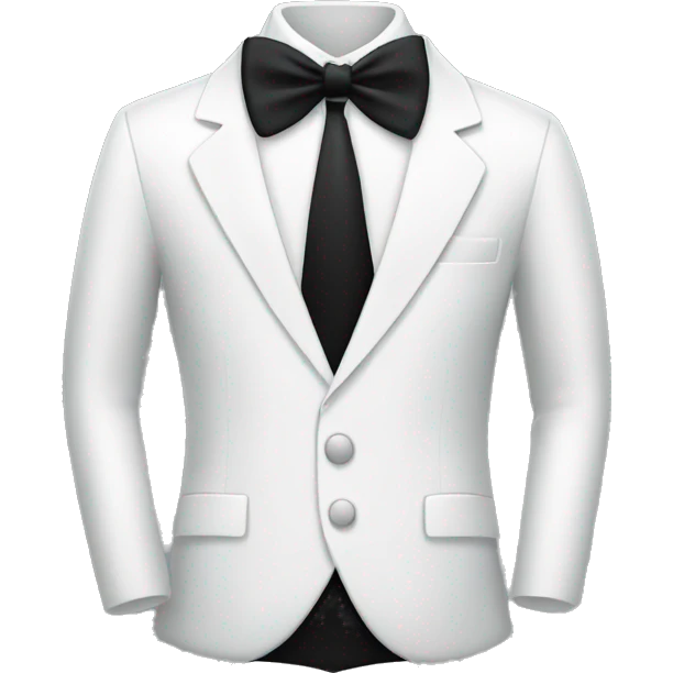 app logo with black tie and white suit basic emoji