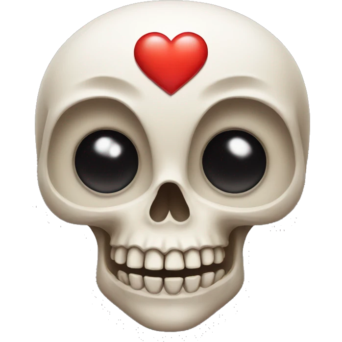 skull with heart eyes emoji