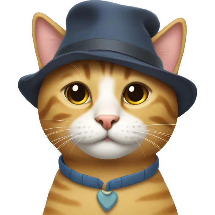 Cat with hat emoji