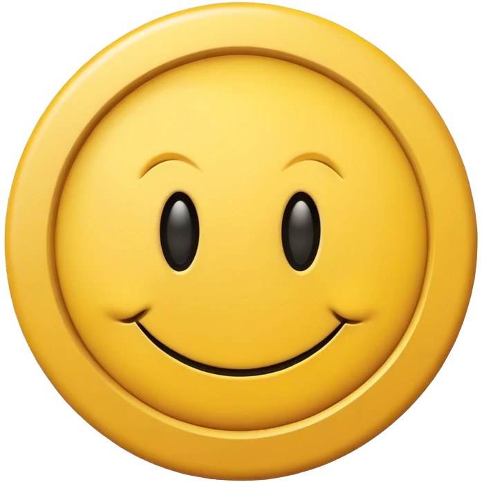 Smiley face with bullseye eyes emoji