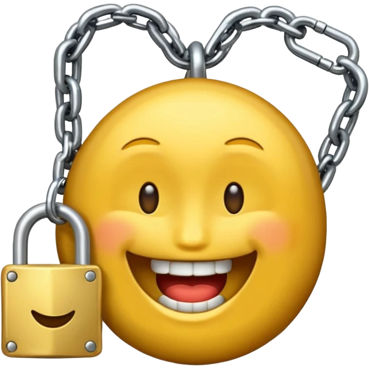 Emoji con dientes de oro y cadenas de oro emoji