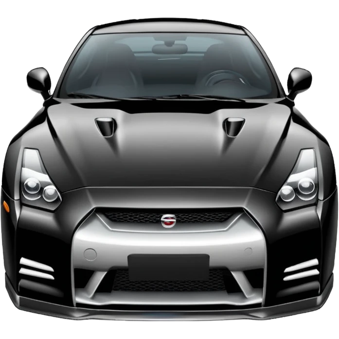 Nissan GTR black  emoji