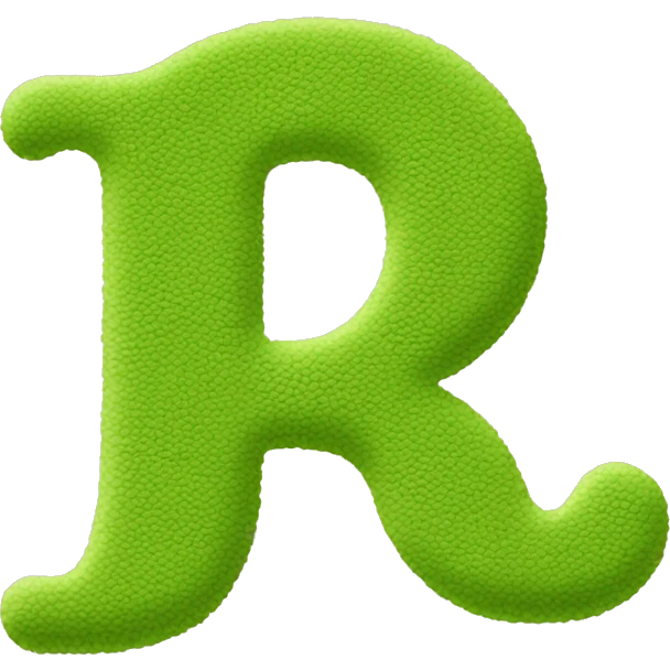 The word “matcha” that looks like a bubble letter  emoji