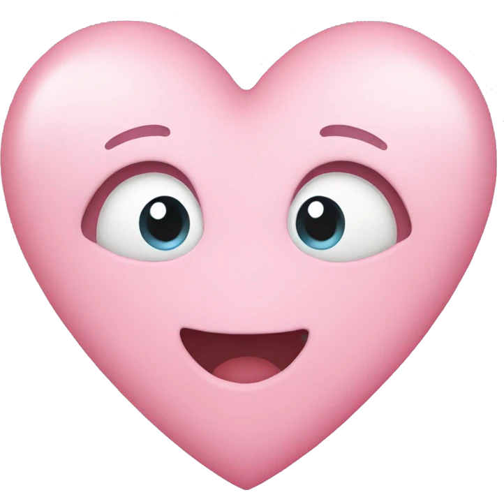 Pink pastel heart emoji