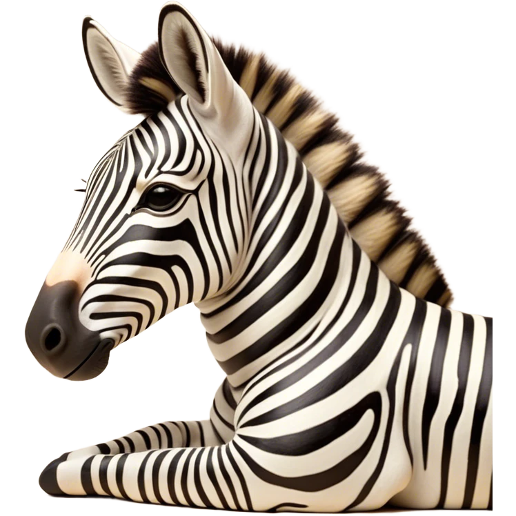 Meme-Worthy Cute Sleeping Zebra Portrait Emoji, Head resting peacefully with a contented smile, showcasing a lean, graceful build and a luxuriously soft striped Fur, eyes shut in a serene, restful nap, Simplified yet hilariously adorable features, highly detailed, glowing with a soft, drowsy light, high shine, relaxed and utterly lovable, stylized with an air of playful laziness, bright and heartwarming, soft glowing outline, capturing the essence of a comically sleepy zebra, so meme-worthy it feels like it could instantly become the next viral sensation of adorable slumber! emoji