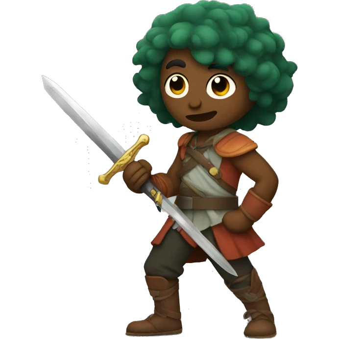 Jasper with sword emoji