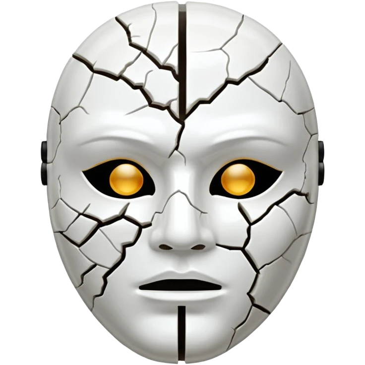 Máscara rachada emoji