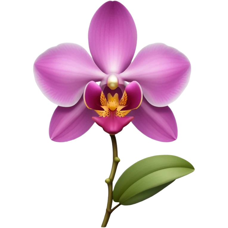 Orchid flower emoji emoji