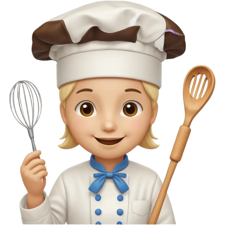 sweet treat with accessories and personified emoji