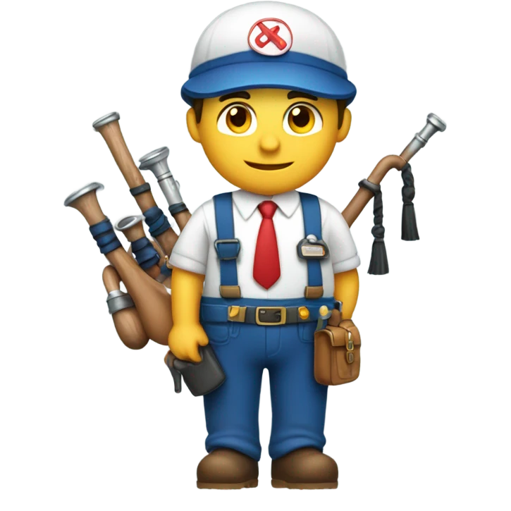 Plumber with bagpipes  emoji