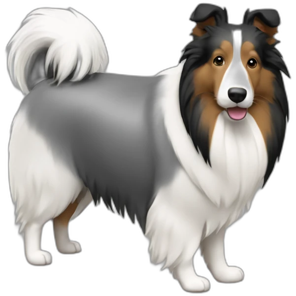 shetland-sheepdog-king-gray-black-white emoji