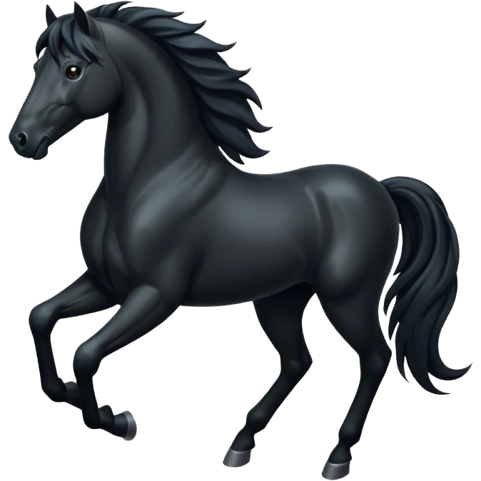 Black horse emoji for insta emoji