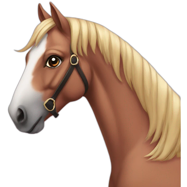 Pinc horse emoji