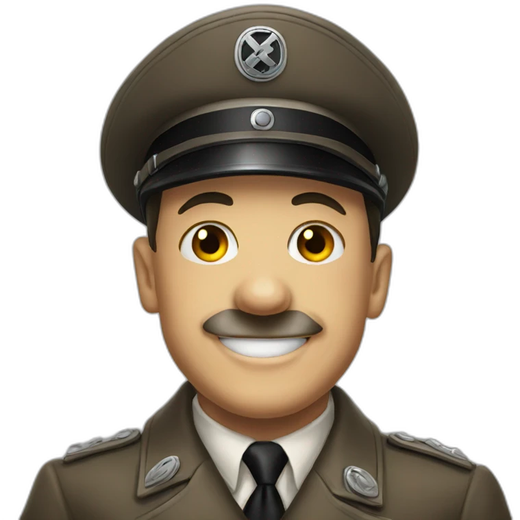 Hitler smiling emoji