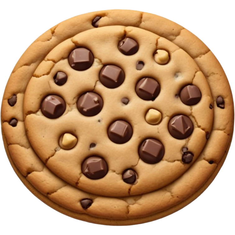 cookie with chocolate chips emoji