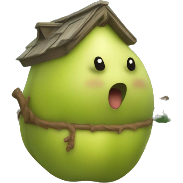 Pear bear home  hororr emoji