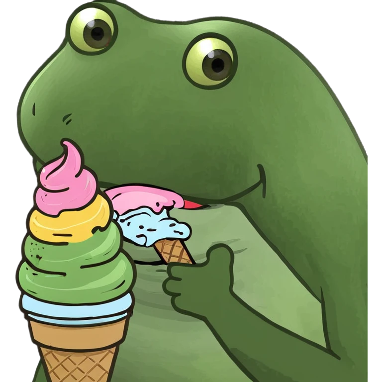 Eating ice cream  emoji