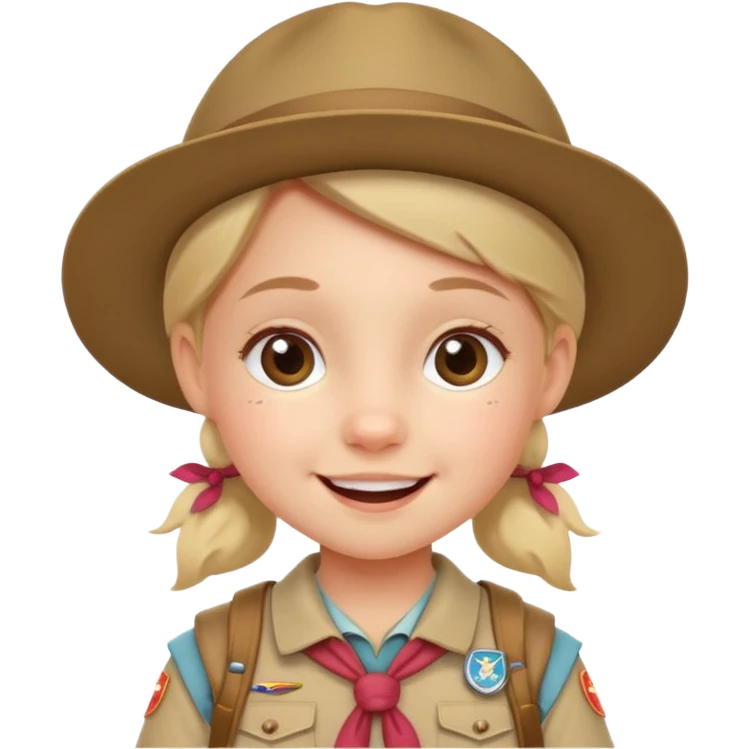 very small scout girl emoji