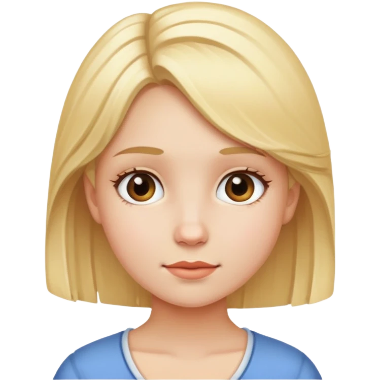 Girl named Ester with blonde hair emoji