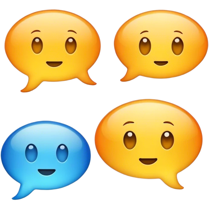 conversation bubbles emoji